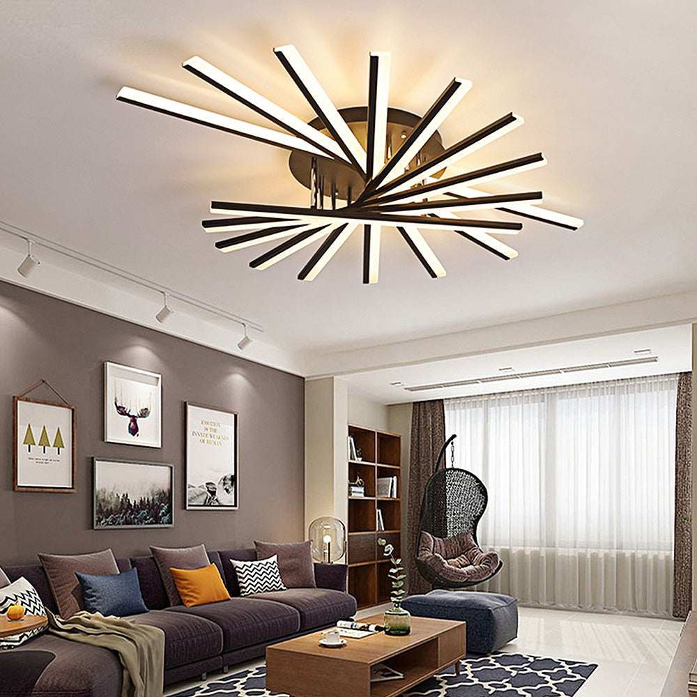 Nordic Minimalist Metal LED Ceiling Light: Stylish Creative Illumination for Modern Interiors