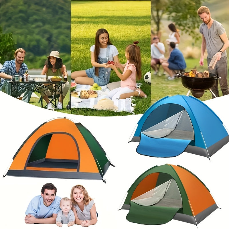 Tente de camping pop-up avec porte zippée