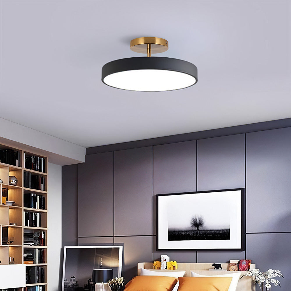 Modern Round Acrylic LED Colourful Ceiling Light Fixture for Stylish Home Illumination and Contemporary Décor