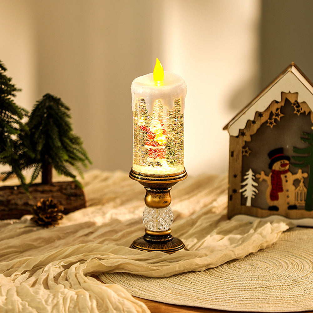 Warm Transparent LED Candles with Plastic Christmas Lights – Festive Lighting for a Magical Holiday Atmosphere