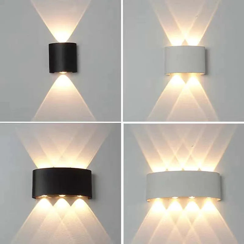 Lámpara de pared moderna LED blanca resistente al agua
