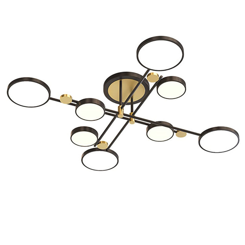 Contemporary LED Ceiling Light for Living Room - Modern Rings Design for Stylish Illumination and Ambience