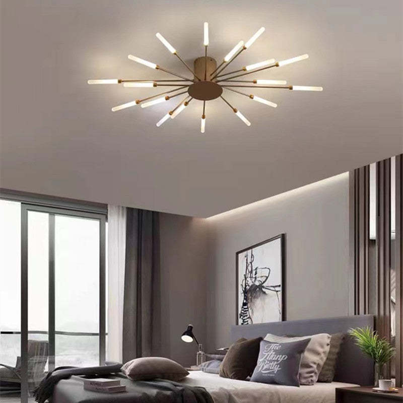 Moderno lampadario a LED in metallo per soffitto