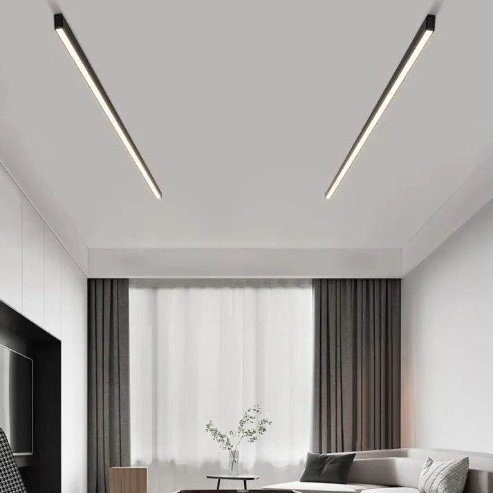 Modern LED Ceiling Light Slim Aluminum Design