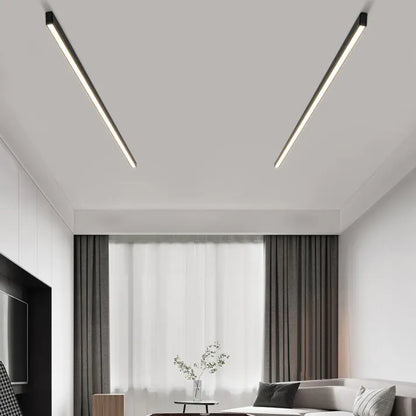 Modern LED Ceiling Light Slim Aluminum Design