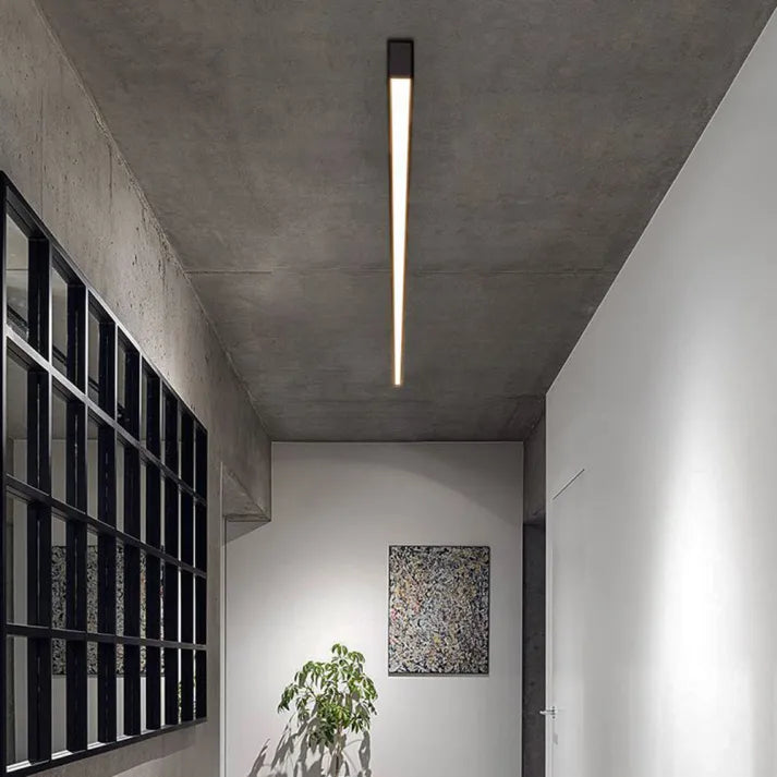 Nowoczesna lampa sufitowa LED smukły aluminiowy design
