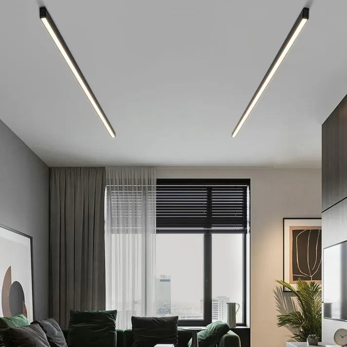 Modern LED Ceiling Light Slim Aluminum Design
