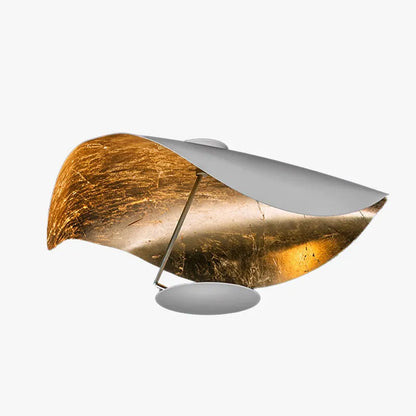 Plafonnier Feuille d'Or Lampe Suspendue Moderne