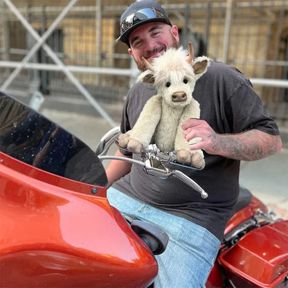 Coussin en peluche câlin Jouet vache des Highlands