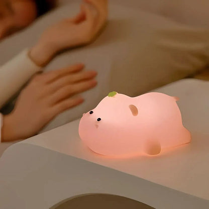 Veilleuse en silicone animal mignon