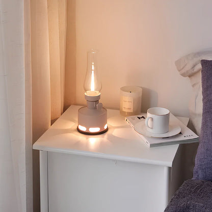 Vintage LED Glass Table Lantern