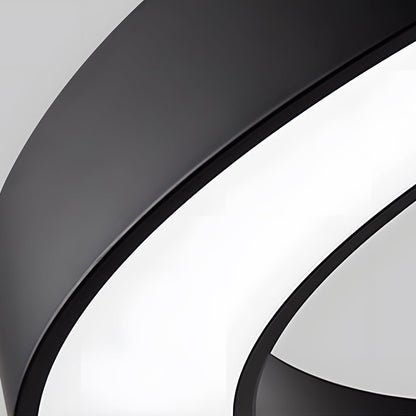 Lampa wisząca nowoczesny pierścień LED do biura sufitowa