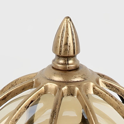 Outdoor Glass Globe Vintage Post Light