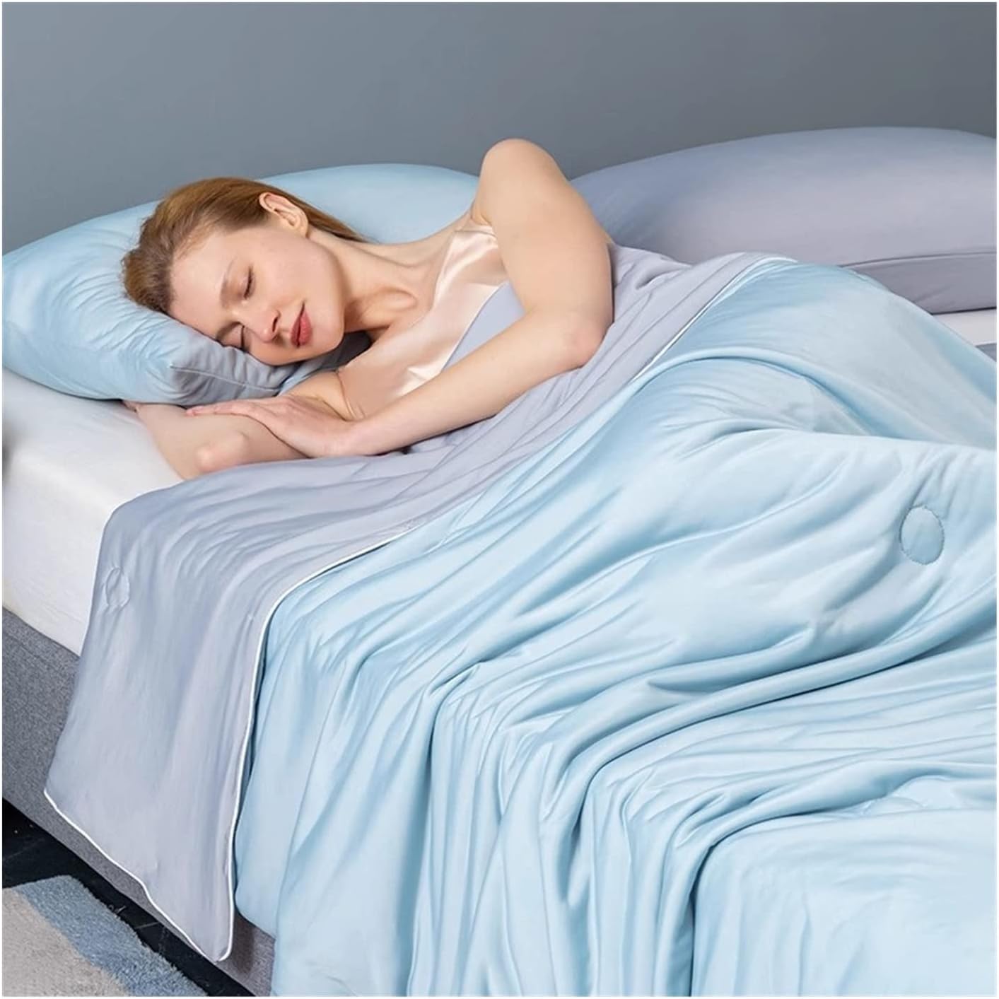 Manta ligera transpirable y refrescante para cama