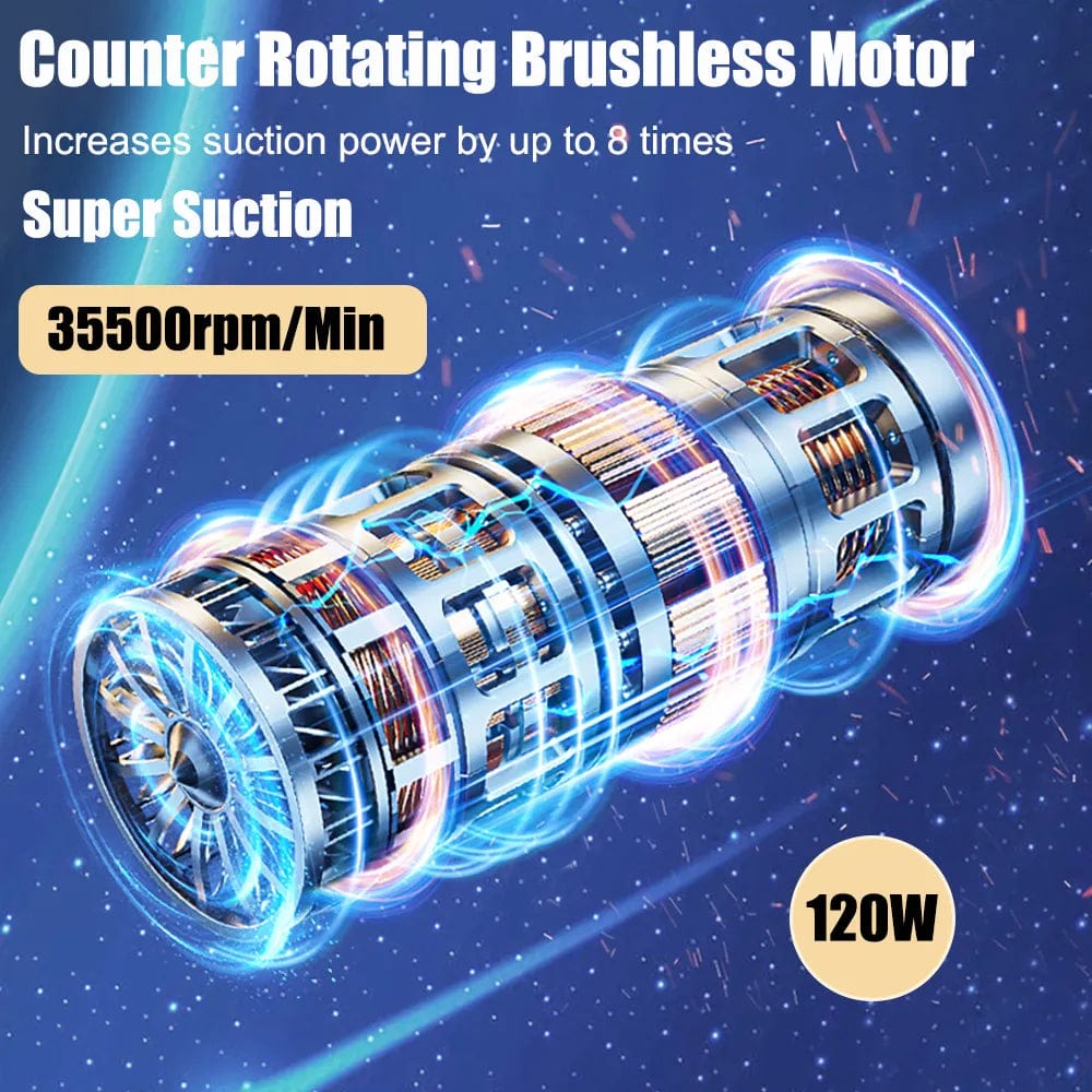 Cordless Car Vacuum Cleaner Portable Suction