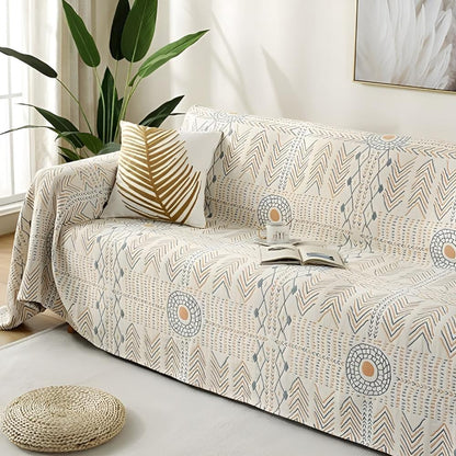 Couverture réversible en coton douce jeté décoratif