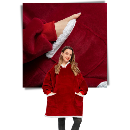 Sweat à capuche surdimensionné pour femme | Sweat-shirt en polaire chaud