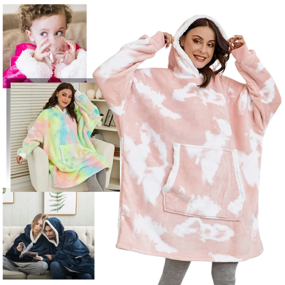 Sweat à capuche surdimensionné pour femme | Sweat-shirt en polaire chaud