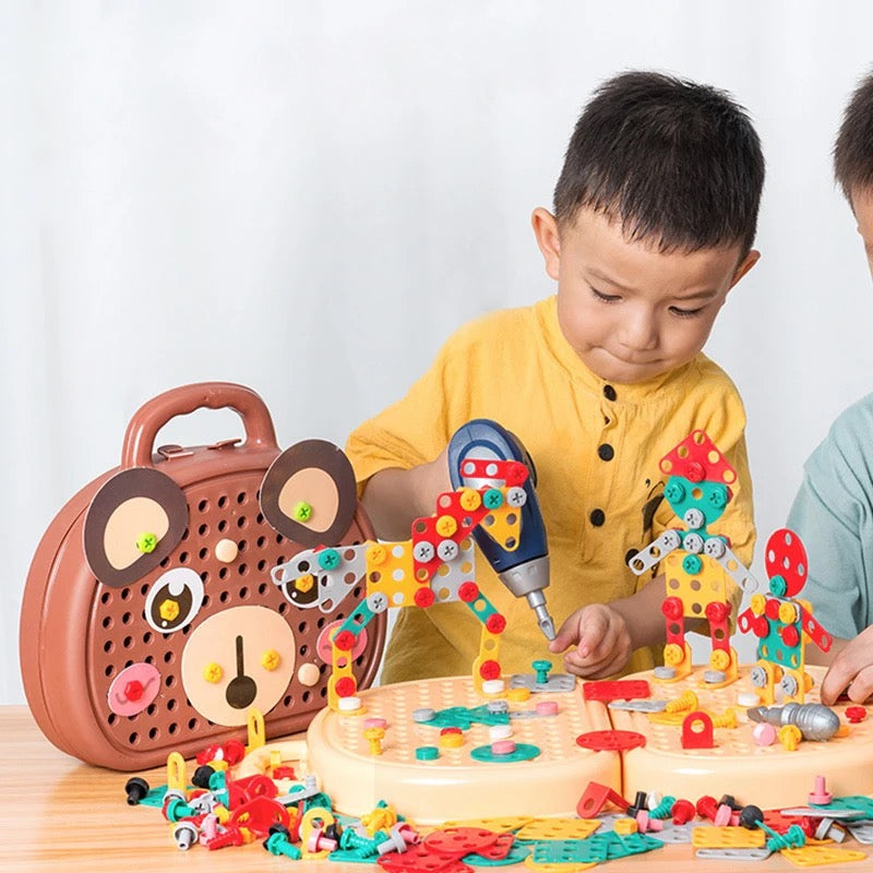 Ensemble de jouets de construction en bois pour enfants