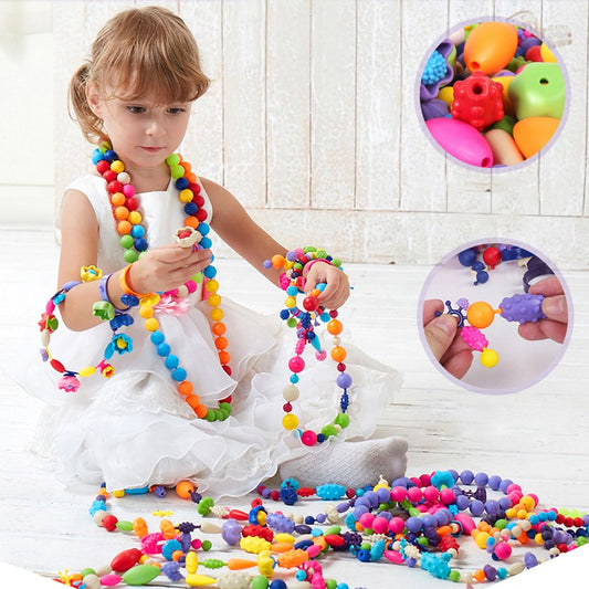 Ensemble de création de bijoux en perles pour enfants