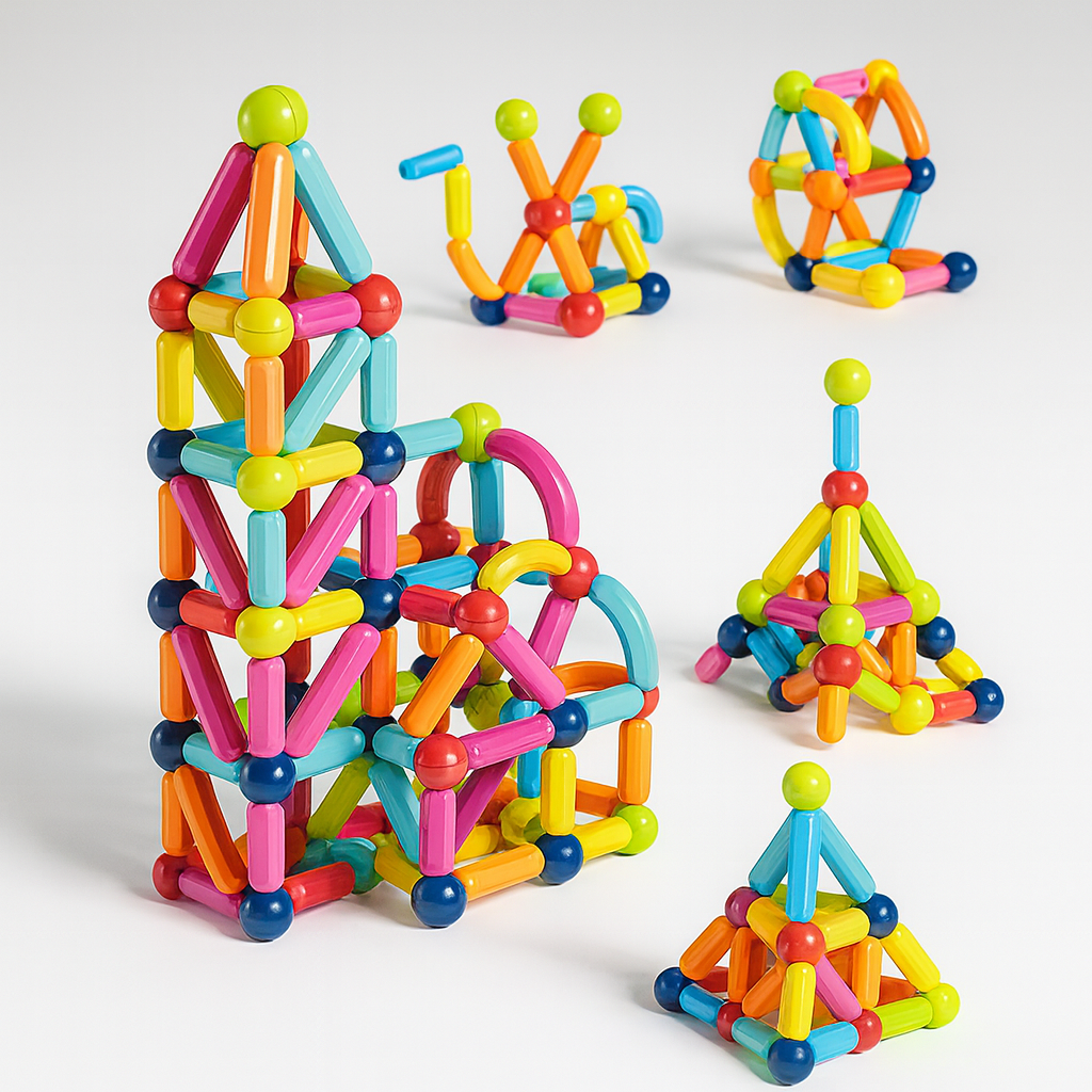 Magnetische Bausteine Lernspielzeug Set