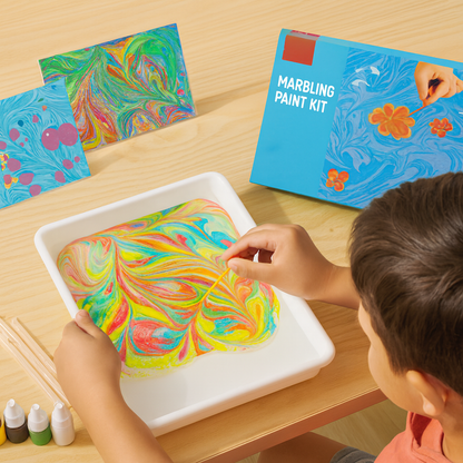 Kinder Malkunst Wasser Marmorieren Set