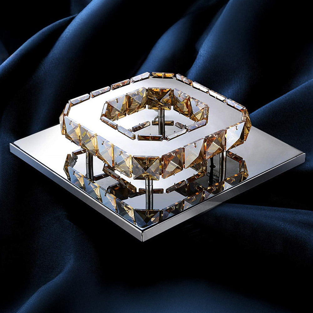 Ceiling Light Crystal LED Modern Flush Fixture