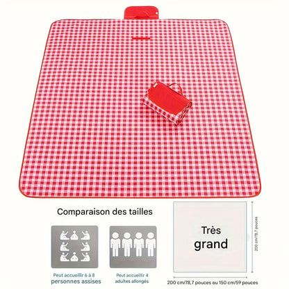 Couverture de pique-nique imperméable tapis pliable d'extérieur