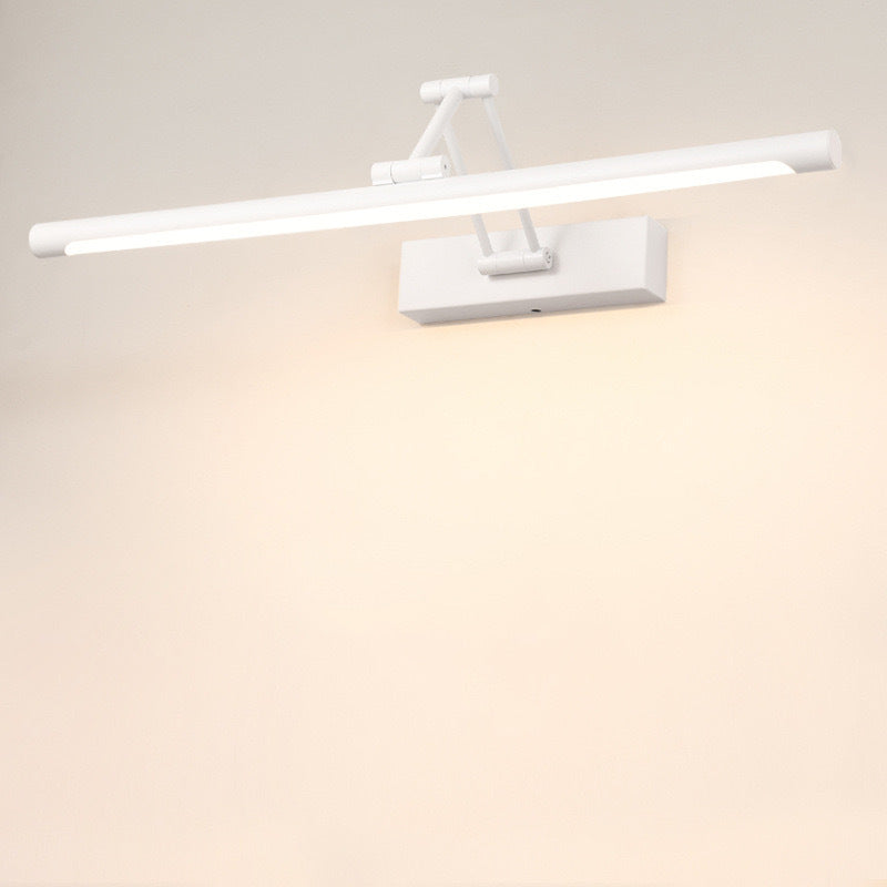Aplique de pared moderno de metal negro LED para interior