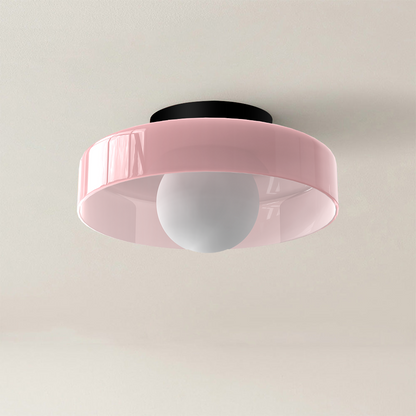 Ceiling Light Modern Round Glass Fixture