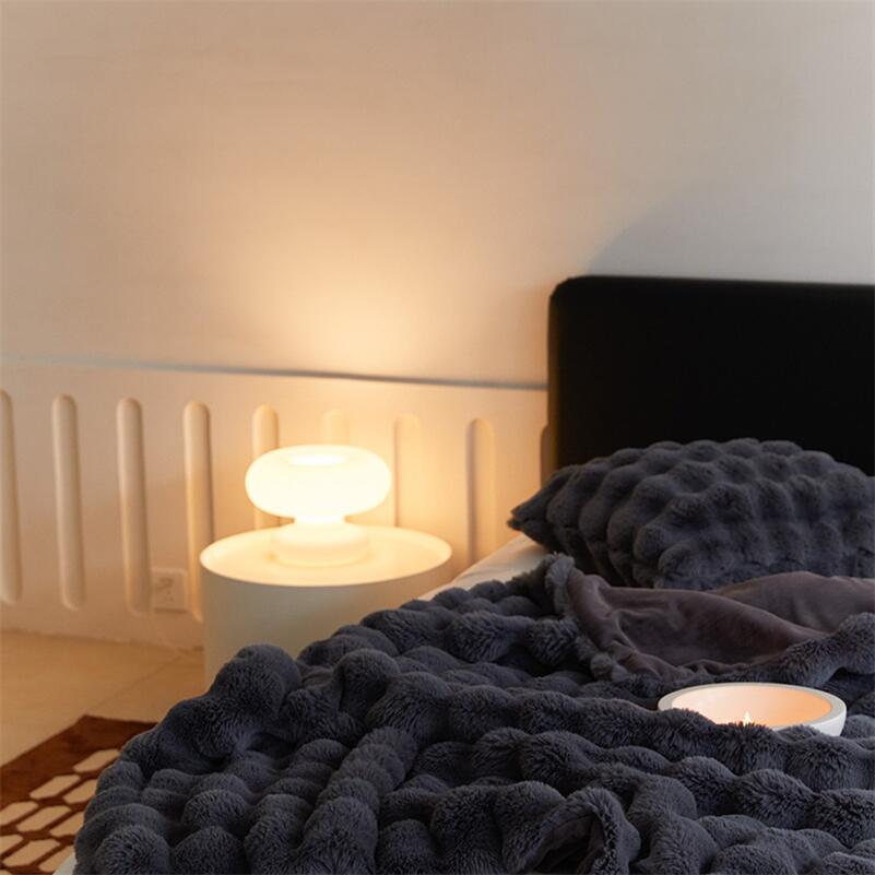 Manta de piel sintética para sofá o cama