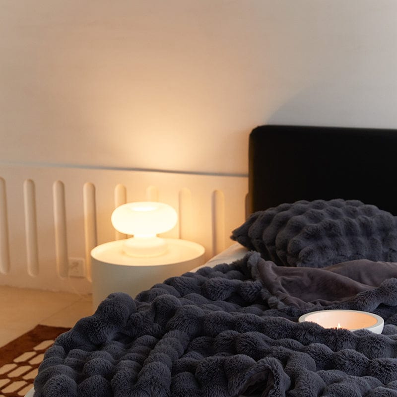 Manta de piel sintética para sofá o cama