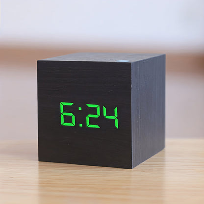 Digital Wooden LED Alarm Clock