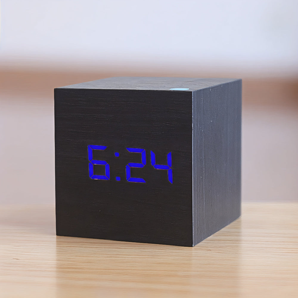 Digital Wooden LED Alarm Clock