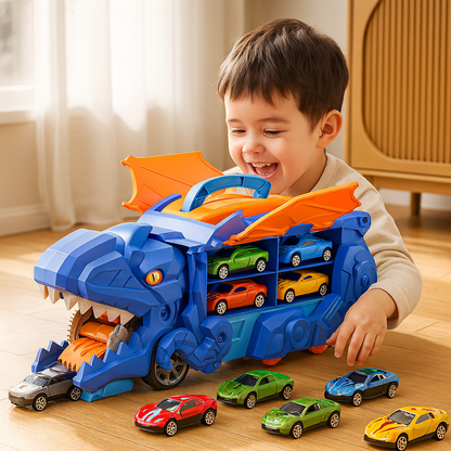Voiture Jouet Dinosaure Camion Transformable Ensemble de Jeu