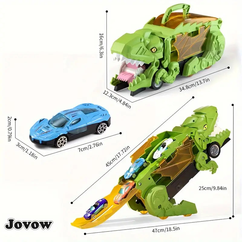 Toy Car Dinosaur Transforming Truck Playset