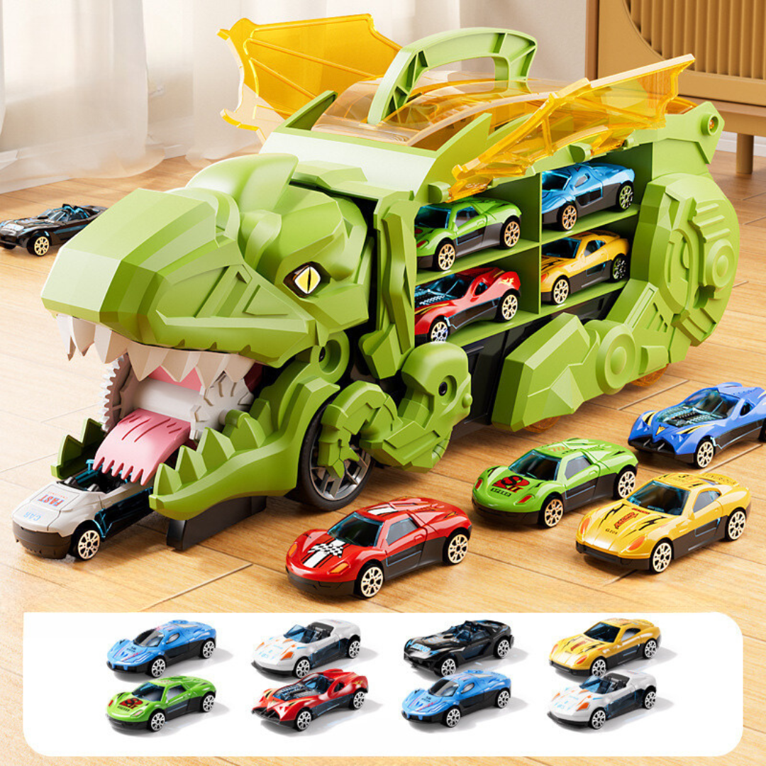 Toy Car Dinosaur Transforming Truck Playset