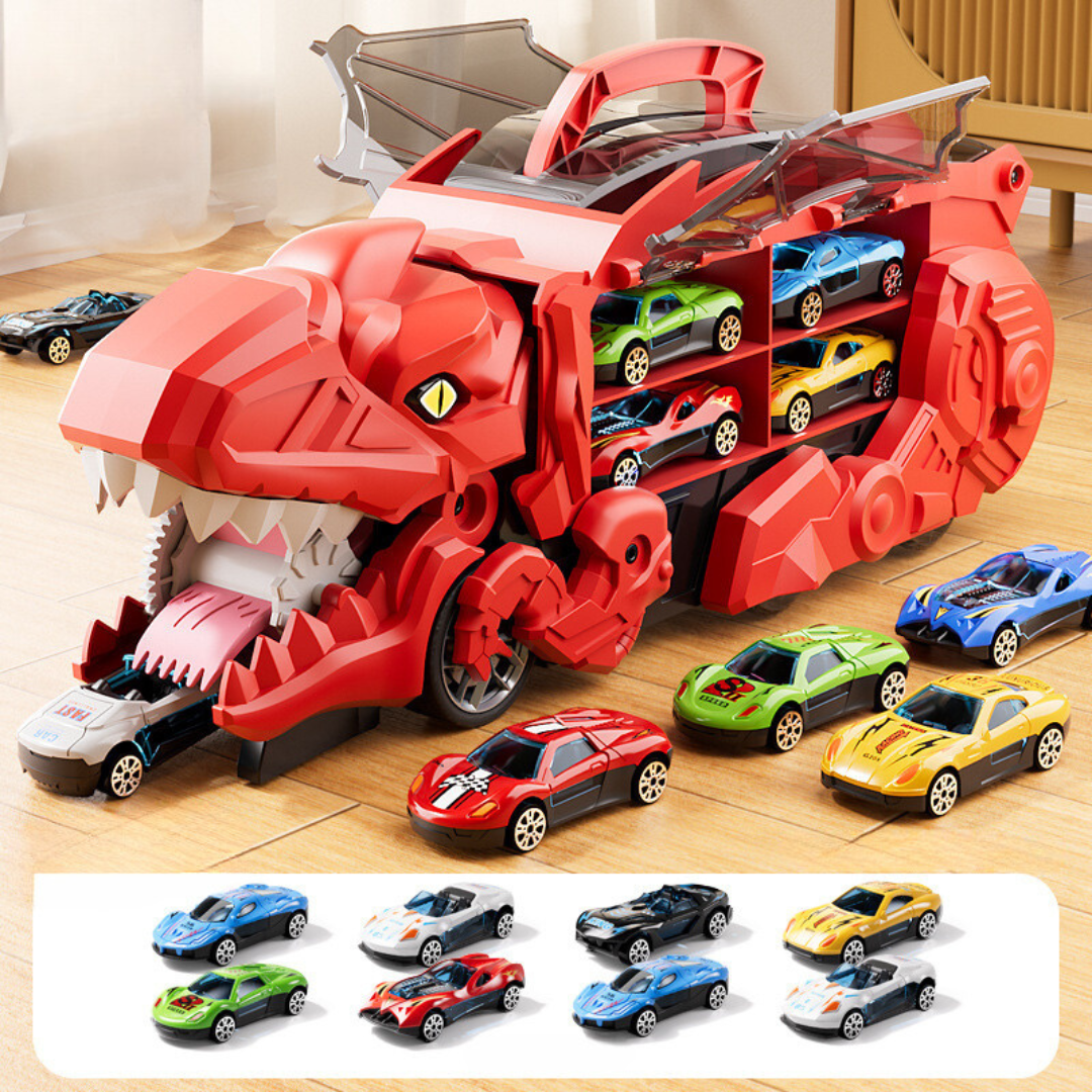 Toy Car Dinosaur Transforming Truck Playset