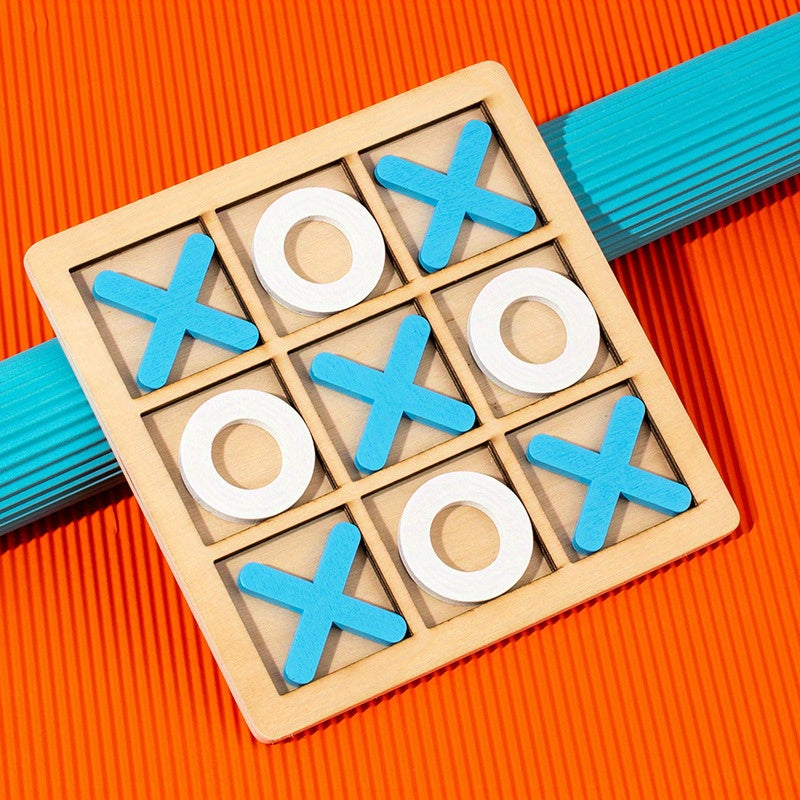 Holz Tic Tac Toe Kinder Puzzle Spiel
