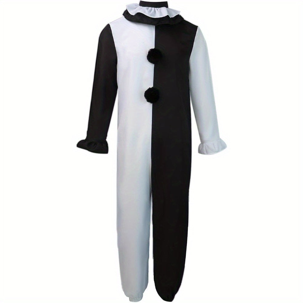 Mono de disfraz vintage unisex de manga larga para Halloween | Pompones