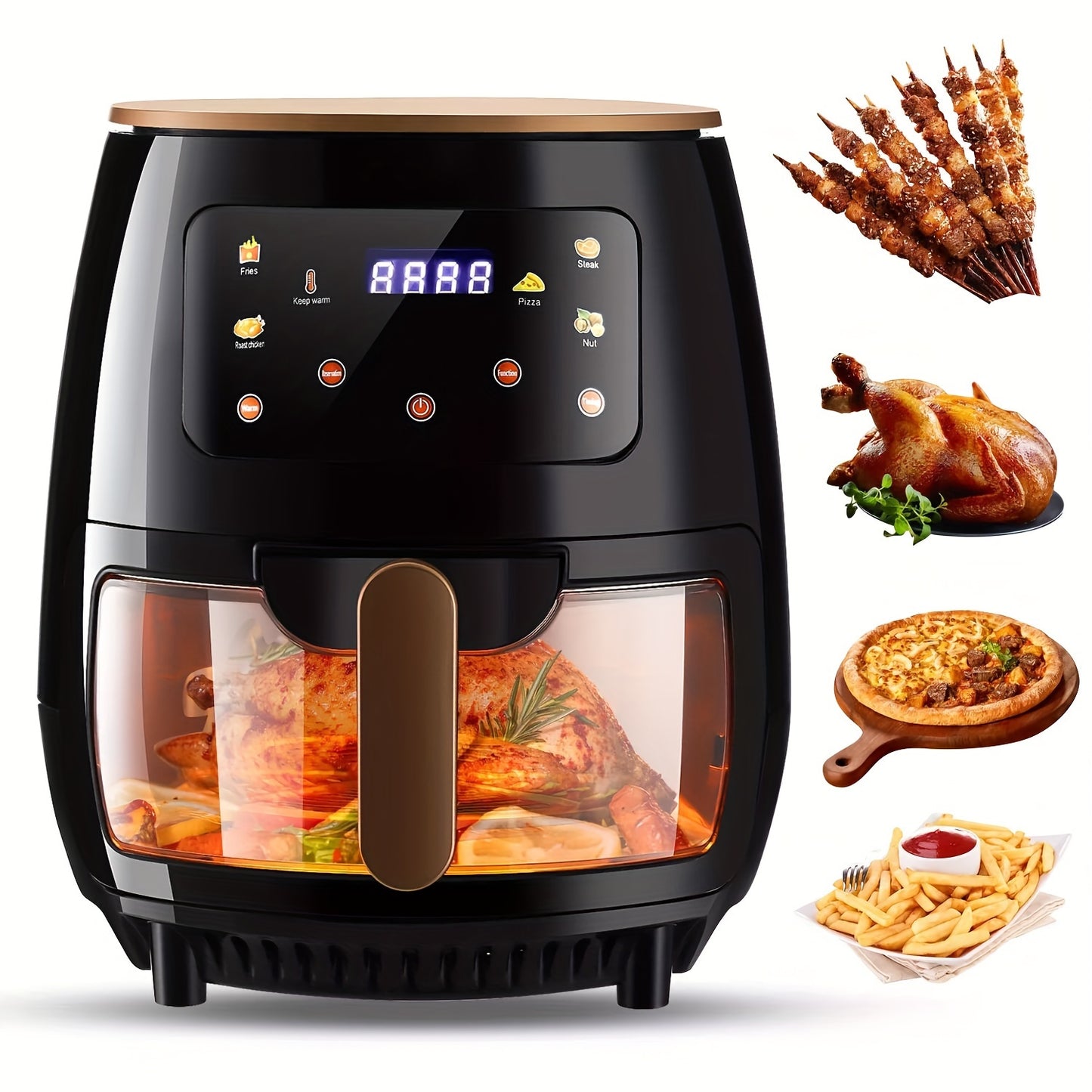 Large Capacity Digital Stainless Steel Air Fryer