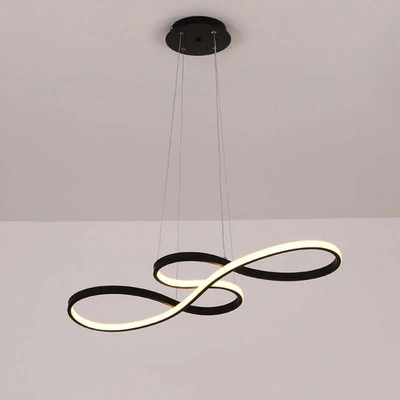 Plafonnier moderne suspension en aluminium lustre