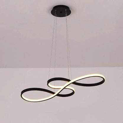 Plafonnier moderne suspension en aluminium lustre