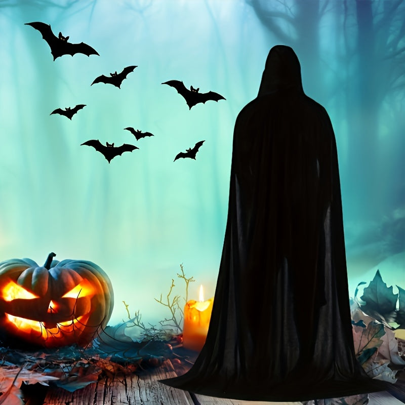 Capa de disfraz de Halloween larga con capucha unisex | Elegante vintage