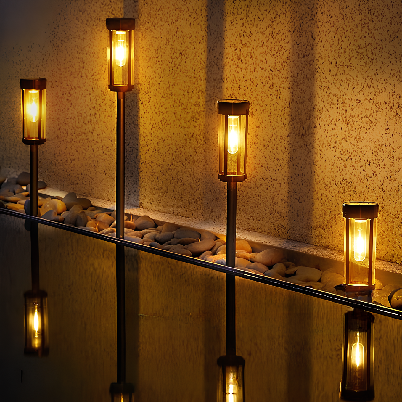 Luz de jardín solar para exteriores