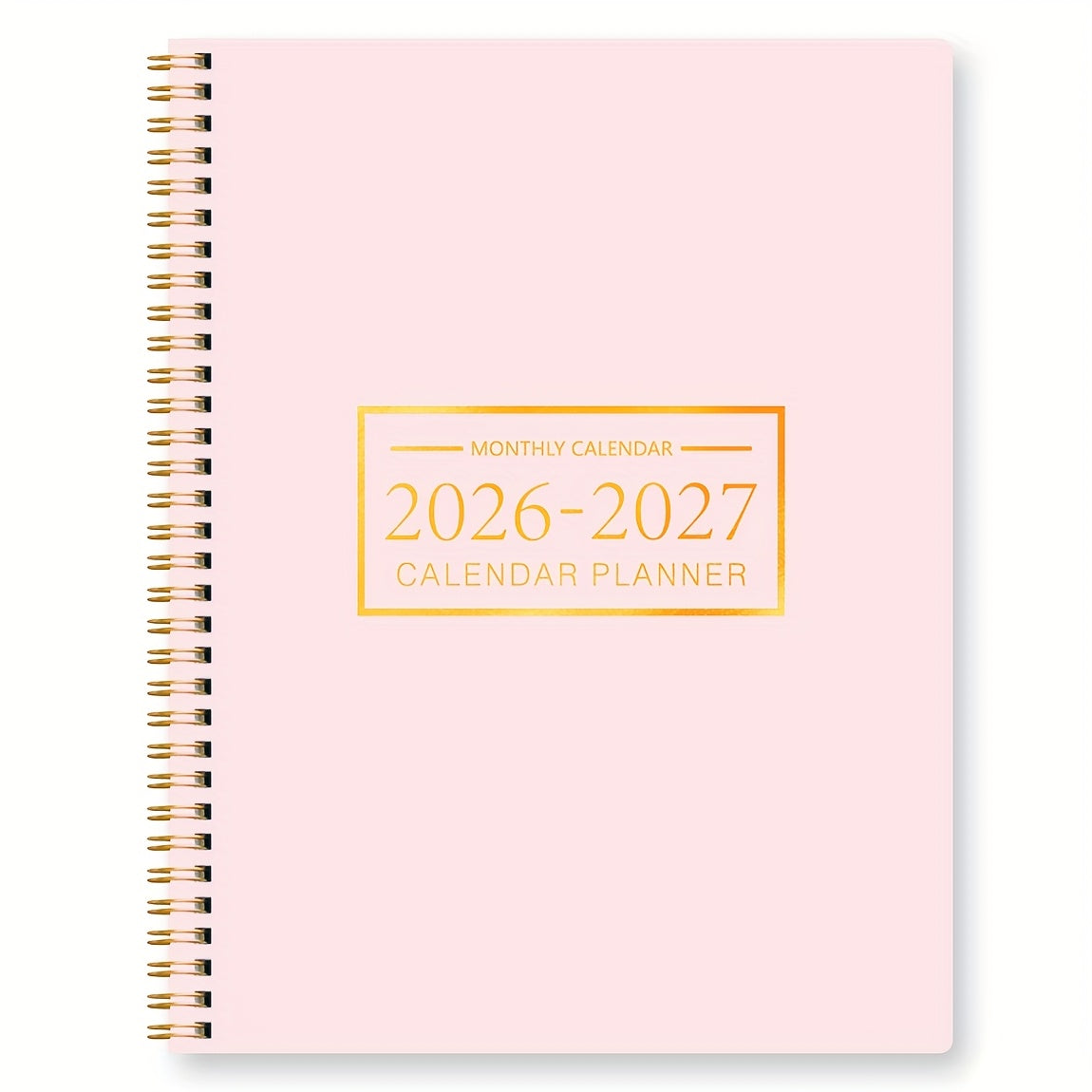 Planificateur mensuel en papier avec reliure spirale