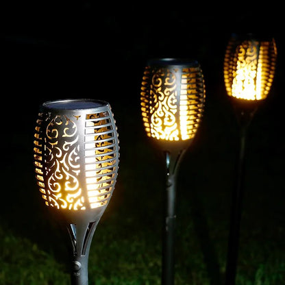 Outdoor Solar Garden Torch Light Flame Effect
