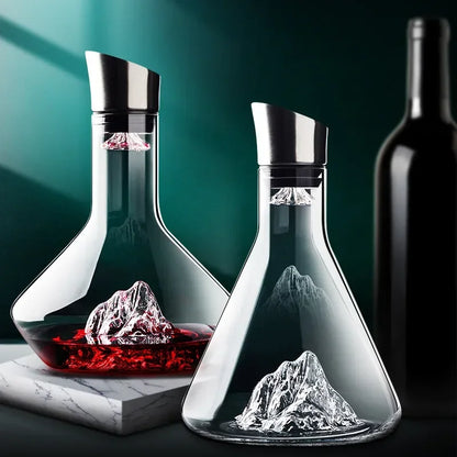 Carafe aérateur en verre cristal pour vin