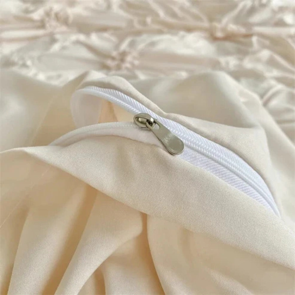 Blanket Pleated Microfibre Bedding Set