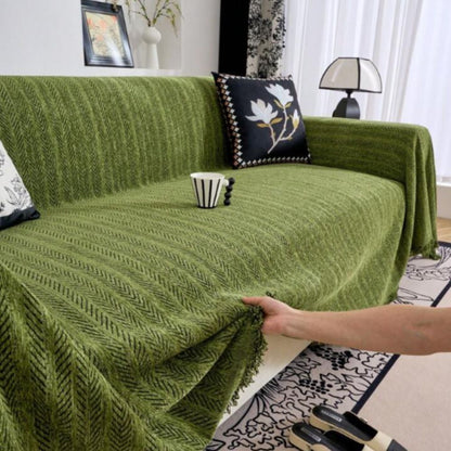 Modern Herringbone Chenille Sofa Cover